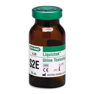 Liquichek Urine Toxicology Level S2E Quality Control For Analyzer 10mL Ea