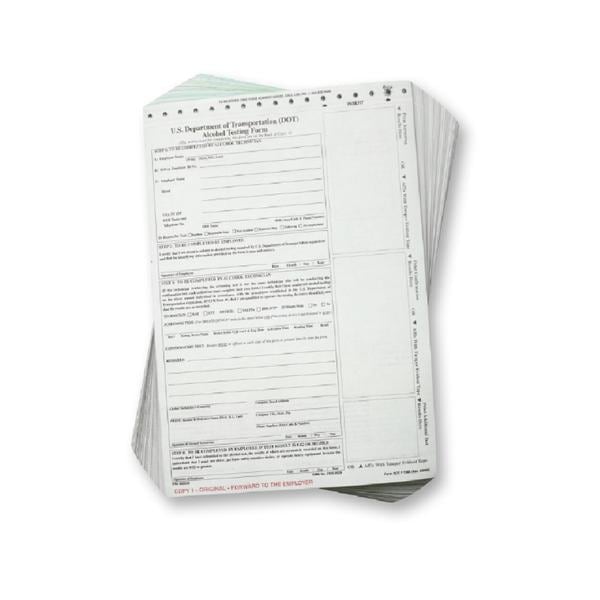 DOT Breath Alcohol Testing Form 100/Pk