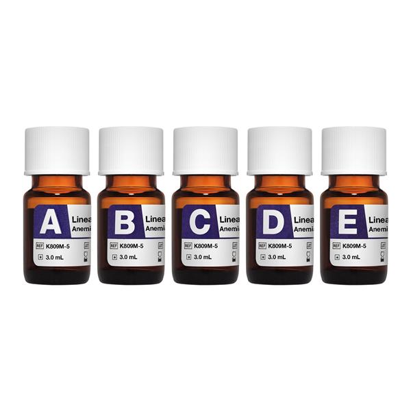 Micro FD Anemia 5 Level Linearity 5x3mL Lyophilized Set f/ Cntr Anlyzr Ea