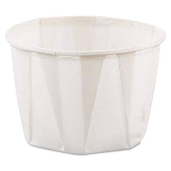 SOLO Drinking Cup Heavy Duty Multi-Pleat Paper White 2 oz Disposable 250x20Ca