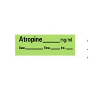 Anesthesia Tape DTI Atropine mg/ml Green 1/2x500" 500/Rl