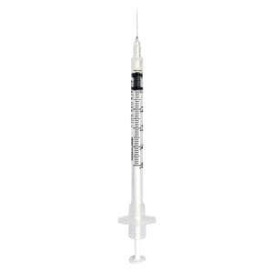 InviroSnap Needle/Syringe Safety 1mL 26gx3/8" Fixed Needle 25x40/Ca