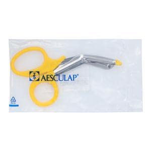 Bandage Scissors Angled 7" Stainless Steel/Plastic Non-Sterile Reusable Ea