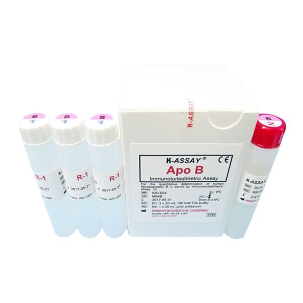 APOb: Apolipoprotein B Test Kit R1:3x20mL/R2:1x20mL Ea