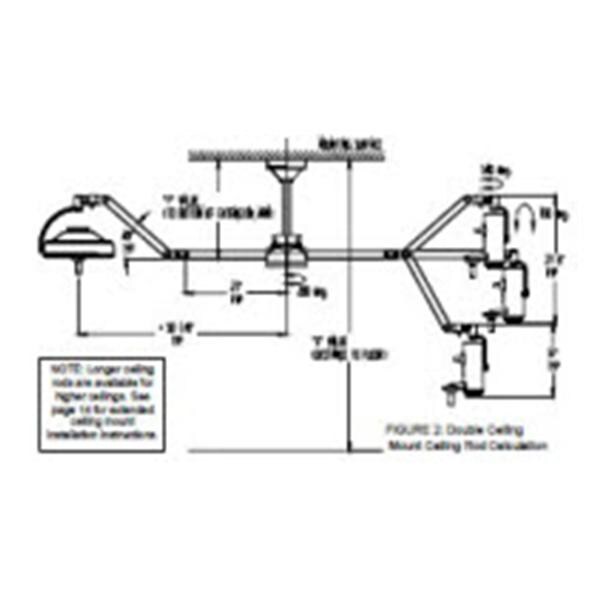 Extended Rod For Surgical Light Dual/XLD-DX Ea