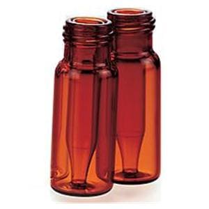 Vial Glass Amber 300uL 100/Pk