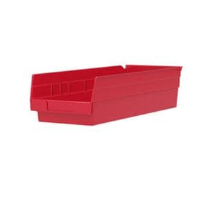 Bin Shelf 17-7/8x6-5/8x4" Red 12/Ca 12/Ca