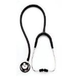 Lightweight Stethoscope Adult Black Single Lumen Tubing Ea