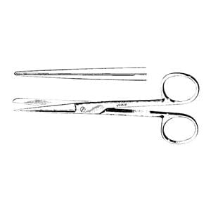 Operating Scissors Straight 4-1/2" Stainless Steel Ea