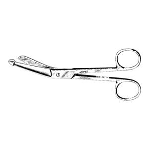 Lister Bandage Scissors Angled 5-1/2" Stainless Steel Ea