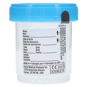 DuoClick Specimen Container 90mL Polypropylene Sterile 400/Ca