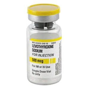 Levothyroxine Sodium Injection 500mcg/Vl Powder SDV 10mL/Vl