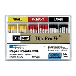 Dia-Pro W Absorbent Points Black 100/Bx