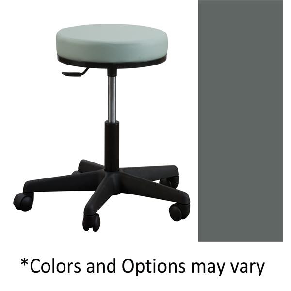 Stool Exam Premium Series Pewter Casters Backless 5 Leg Ea