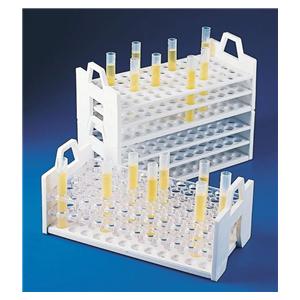 Stack Rack Test Tube Rack 10-13mm 72 Place White Ea