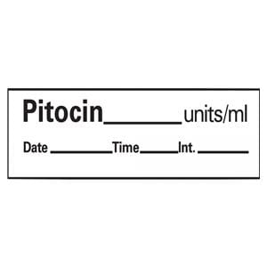 Anesthesia Tape DTI Pitocin units/ml White 1/2x500" 500/Rl