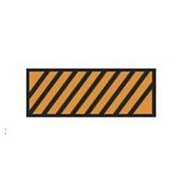 ColorTrack Instrument ID Tape Orange/Black Diagonal Stripe 8-1/2x11" Disp Ea