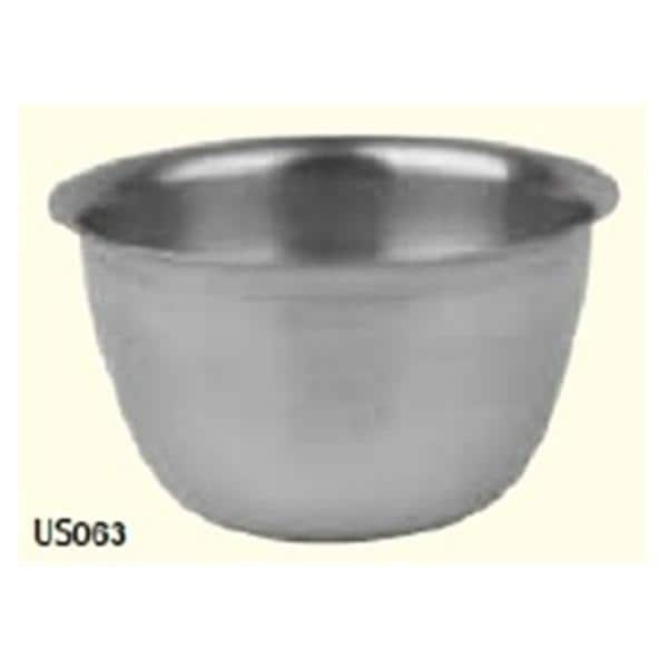 Iodine Cup Round Stainless Steel Silver 6oz