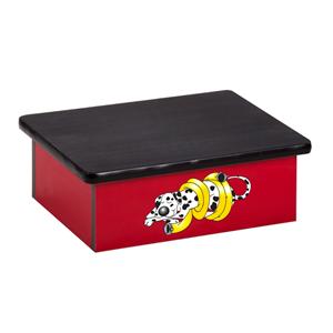 Step Stool Red Dalmation Graphic Non-Skid Tread Ea