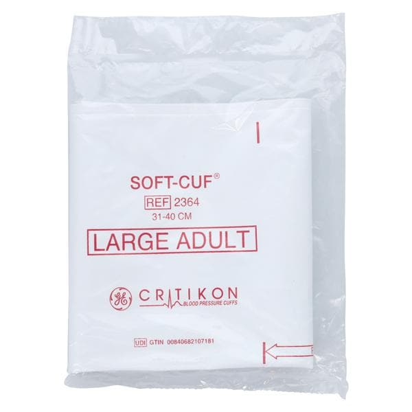 Critikon Soft-Cuf Blood Pressure Cuff Wht/Rs LF 20/Bx