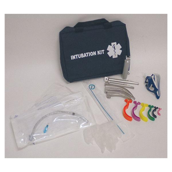 Intubation Bag 10x15x3" Navy/White Zipper Closure 2 Top Handles