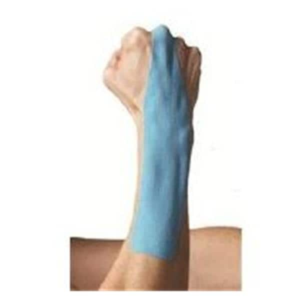 SpiderTech Kinesiology Tape 100% Cotton/Poly Acrylic Pre Cut Blue NS 10/Bx