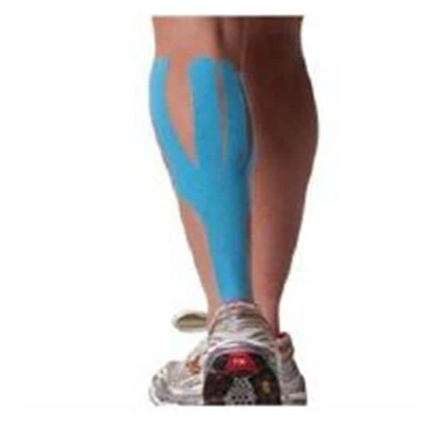 SpiderTech Kinesiology Tape 100% Cotton/Poly Acrylic Pre Cut Blue NS 5/Bx