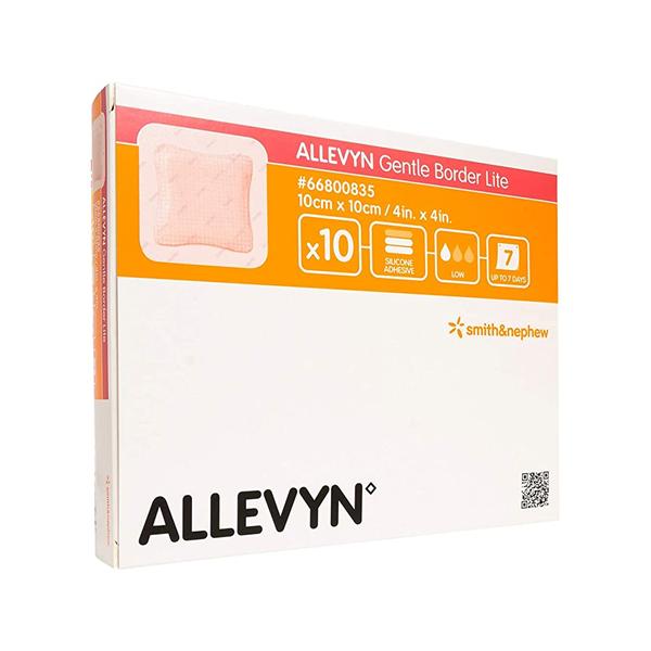 Allevyn Gentle Border Lite Hydrocellular Foam Dressing 4x4" Gntl Adh Adhs