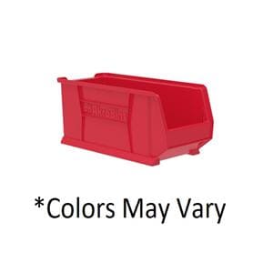 Super-Size AkroBins Storage Bin Red Plastic With Label Holder 23-7/8x11x10" 4/Ca