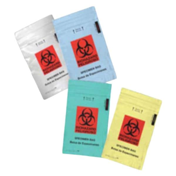 Speci-Zip Biohazard Bag Green Zip Closure With Symbol 1000/Ca