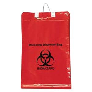 Biohazard Bag 1.5mil 11x14" Red/Black Polypropylene 500/Ca