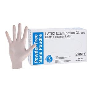 SkinTX Latex Exam Gloves Small White Non-Sterile