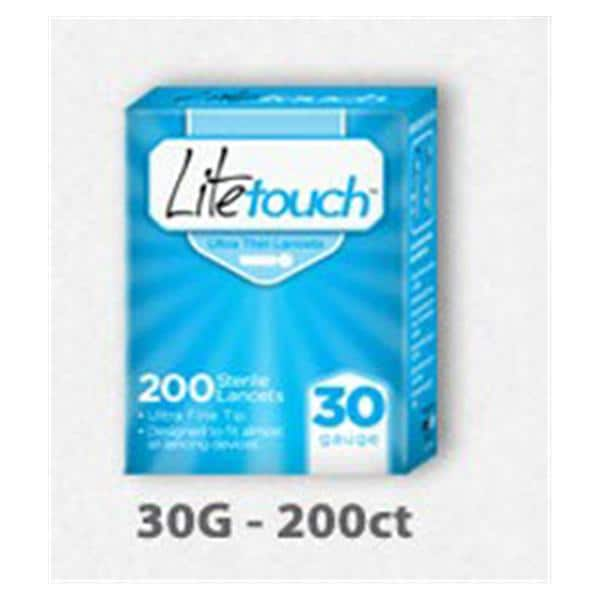 LiteTouch Incision Device Lancet 30g Conventional Blue 200/Bx