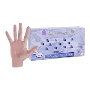 Durasafe Vinyl Exam Gloves Large White Non-Sterile