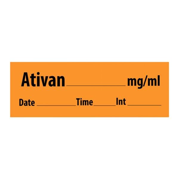 Anesthesia Tape DTI Ativan mg/ml Orange 1/2x500" 500/Rl