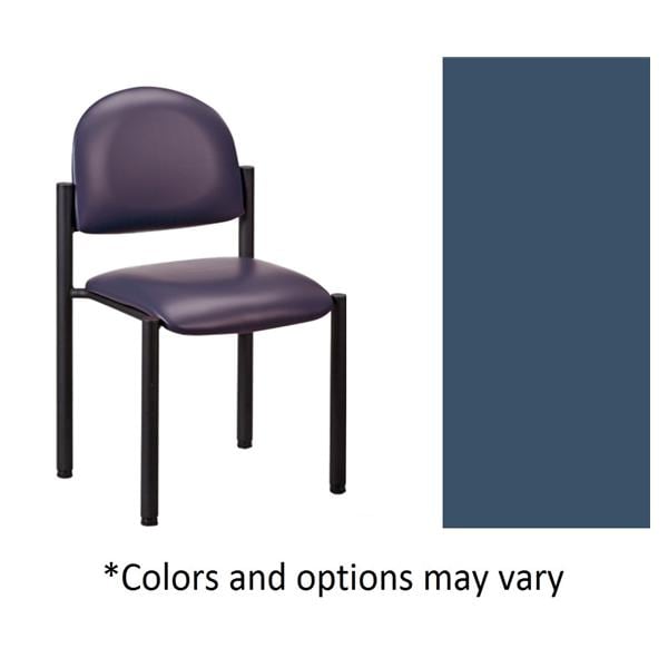 Side Chair Royal Blue Powder Coated 300lb Capacity Ea