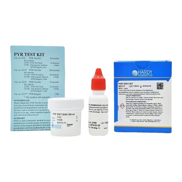 Custom PYR: Pyrrolidonyl Arylamidase Test Kit 5mL 25 Tests 25/Pk