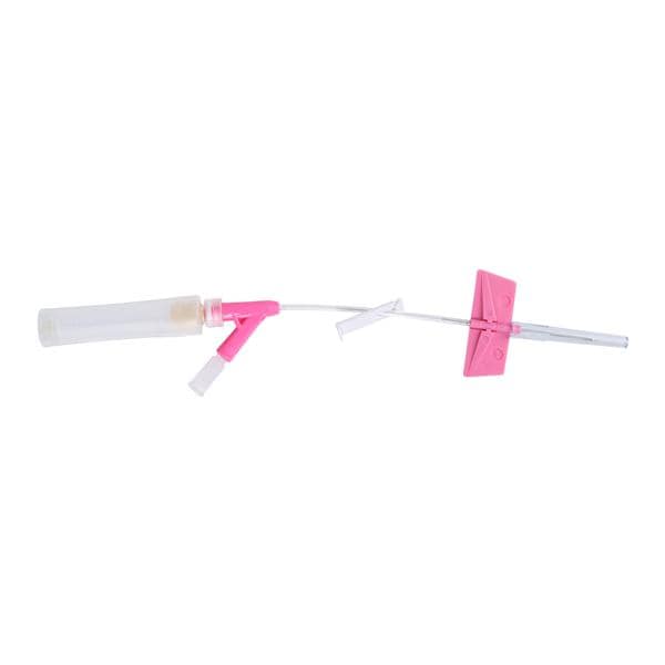 Saf-T-Intima IV Catheter Safety 20 Gauge 1" Pink Closed End 25/BX