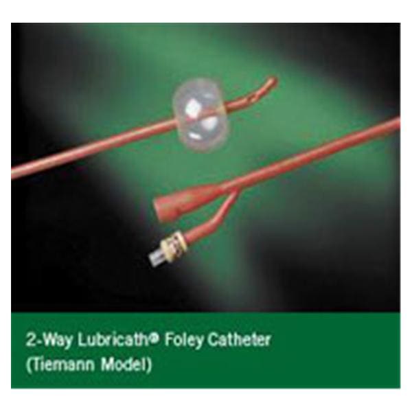 Lubricath Catheter Foley 20Fr 5cc Md Cd Olv Tp Rbr/Hdrphlc Ct 2Wy 16 Ea