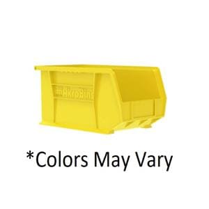 AkroBins Storage Bin Yellow Polymer With Label Holder 18x8-1/4x9" 6/Ca