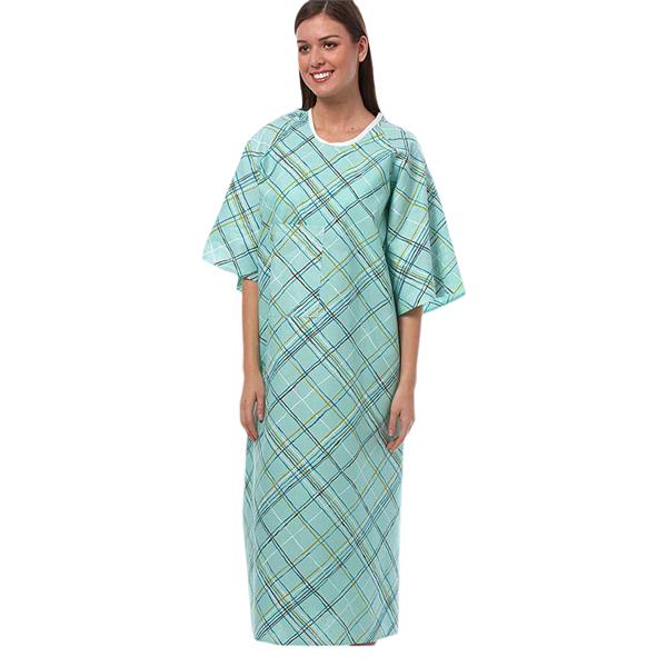 ICU Gown Adult Large Green 10x24/Bx