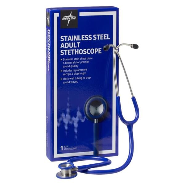 Elite Stethoscope Reusable Adult Blue Ea