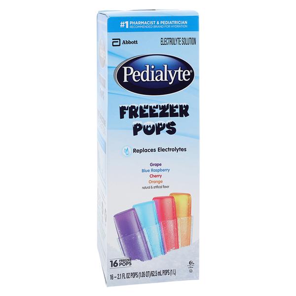 Pedialyte Food/ Drink Freezer Pop Assorted Flavors 16-21oz Carton 64/Ca