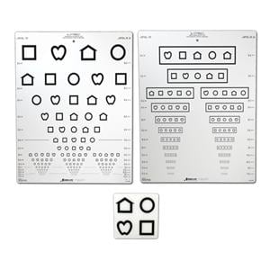 Chart Set Vision Testing 10' Testing Distance Ea