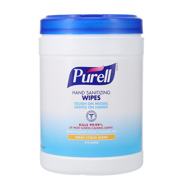 Purell Sanitizing Wipes 270 Count Citrus 6/Ca