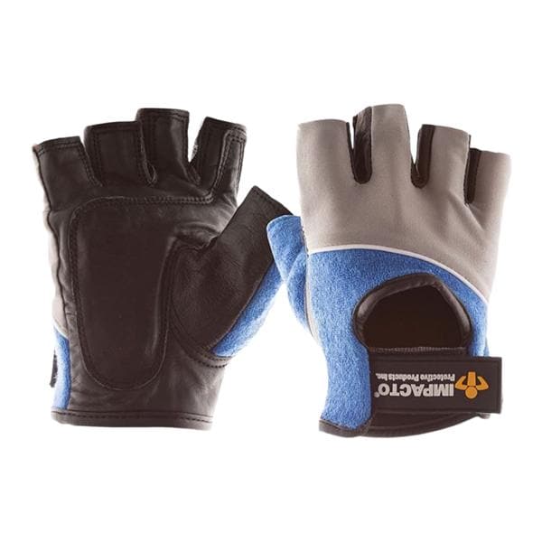 Gel/Leather/Terry Cloth Work Gloves X-Small Black