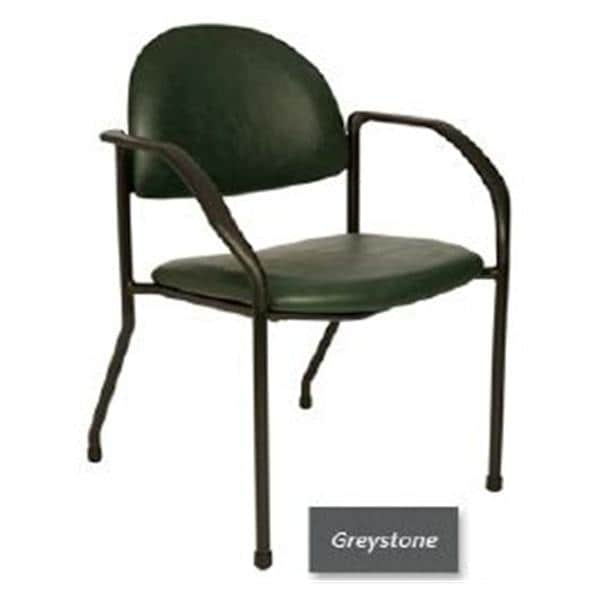 Side Chair Custom Steel Frame Greystone With Backrest Ea