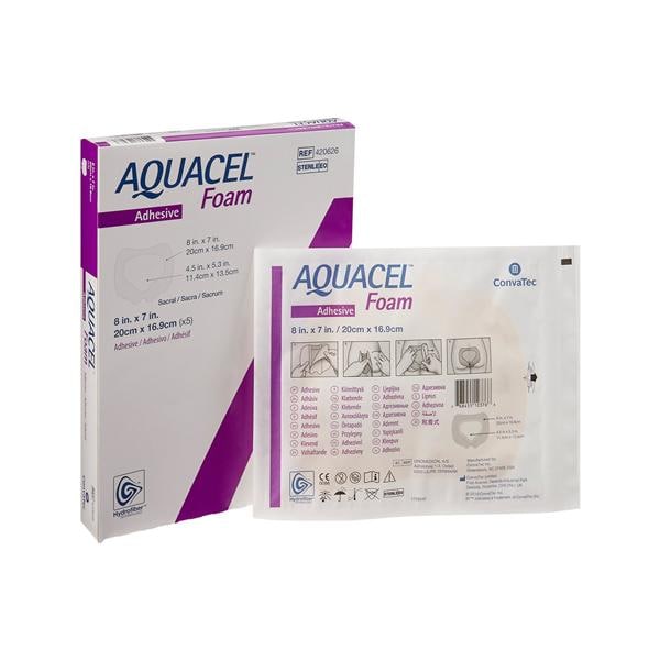 Aquacel Foam Dressing 7x8" Sacral Silicone Adhesive