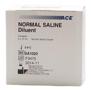 ACE Normal Saline Diluent With 6x12mL Bx