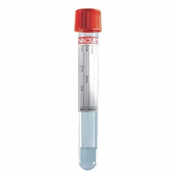 Vacuette SST Venous Blood Collection Tube Red/Yellow 5mL Pull Cap Plastic 50/Bx, 24 BX/CA